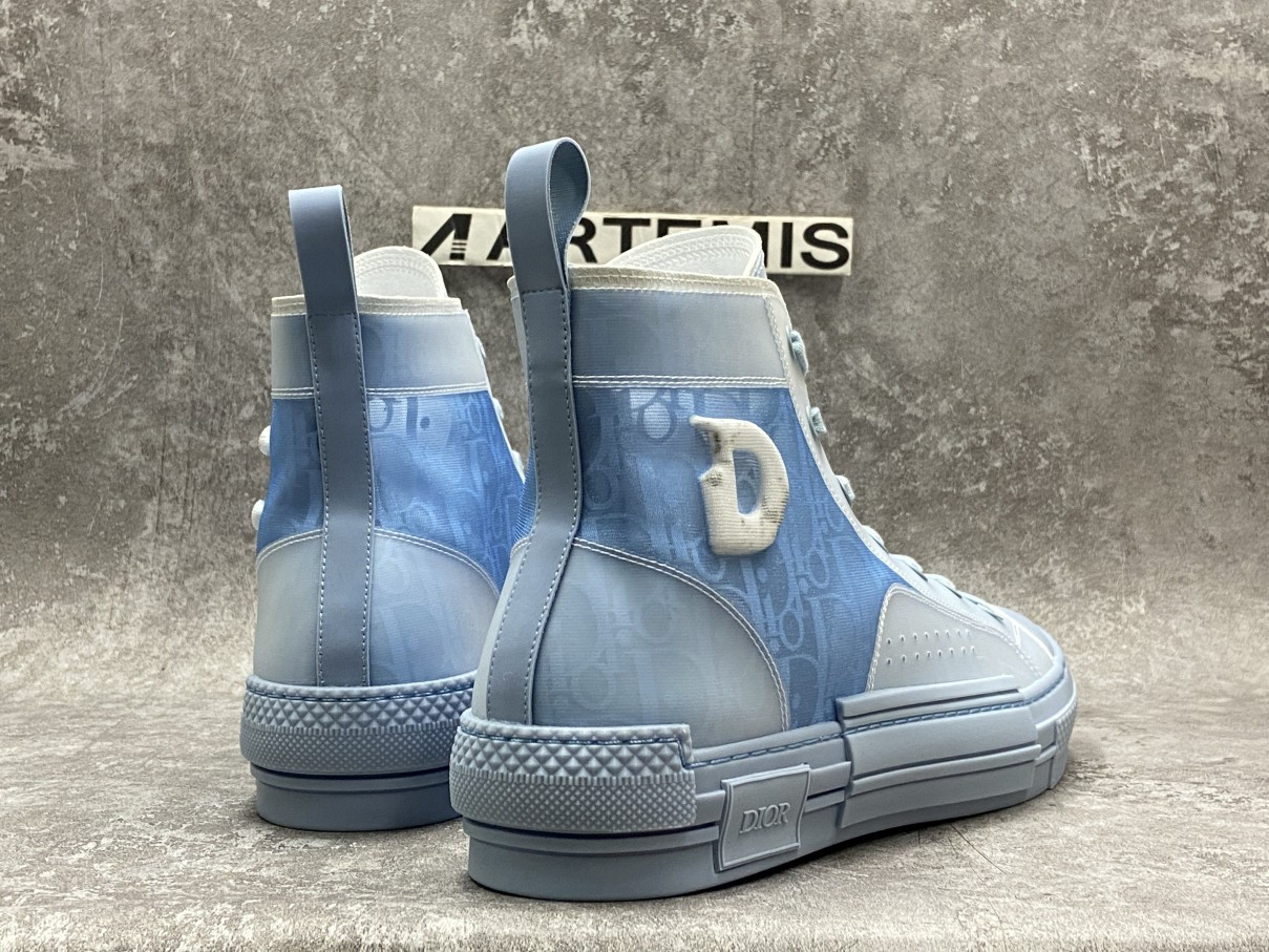 Dior B23 High Top Daniel Arsham Light Blue