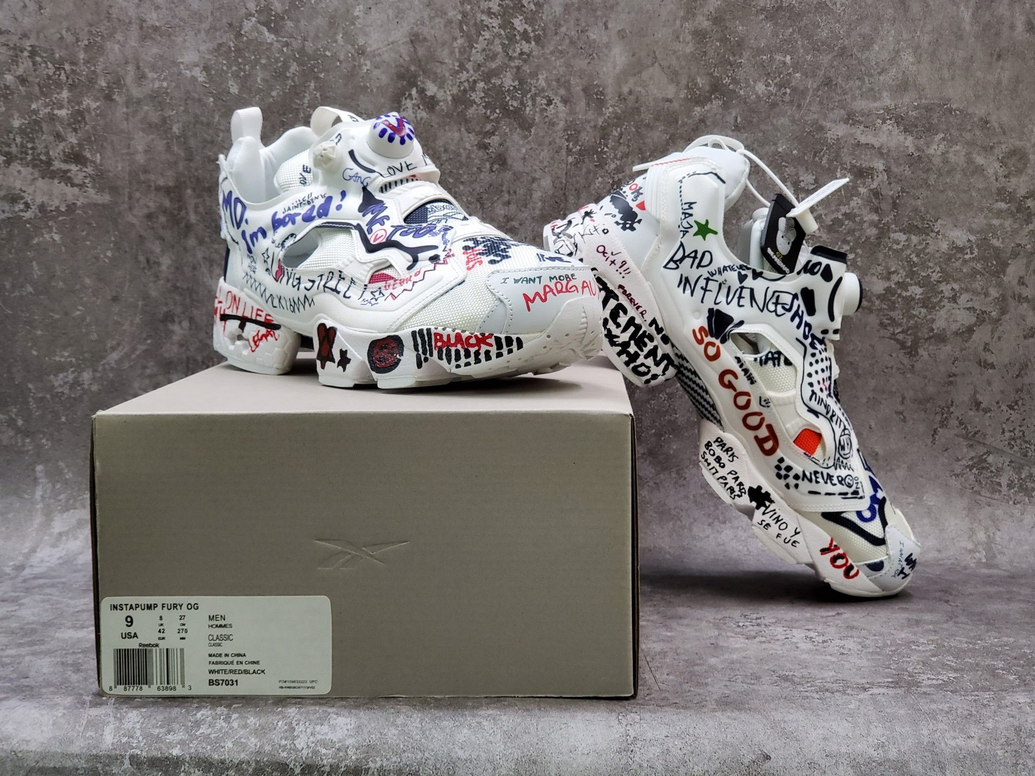 Reebok Instapump Fury Vetements Doodle