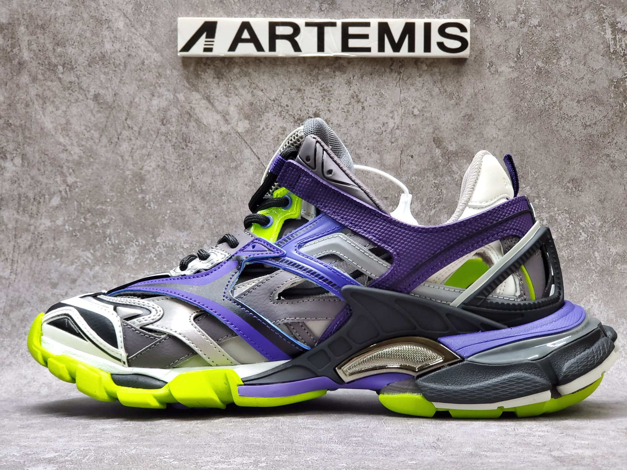 Balenciga Track 2 Trainer Purple Green