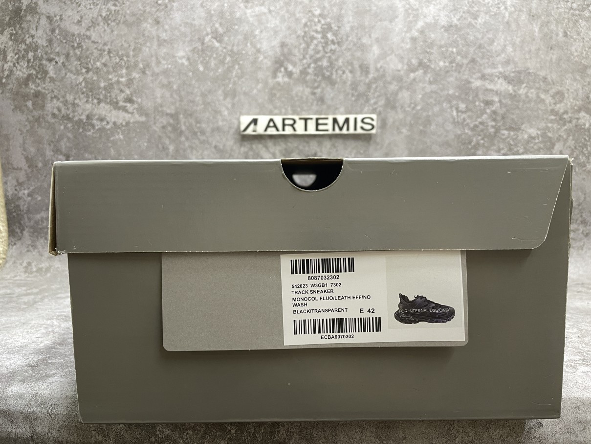 Balenciga Track Clear Sole in Black