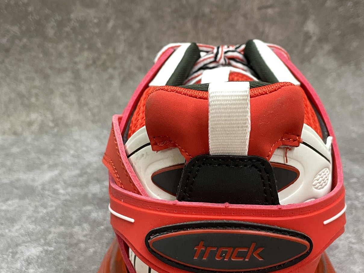 Balenciga Track Clear Sole Red