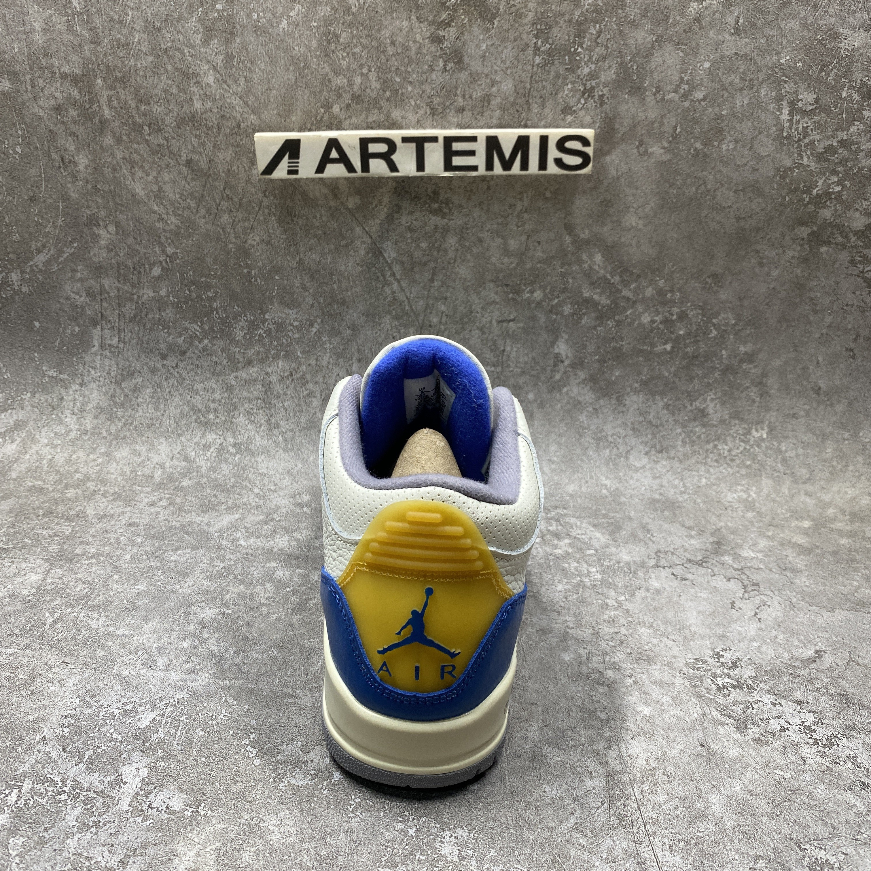 Air Jordan 3 Retro UNC White Black Blue Yellow