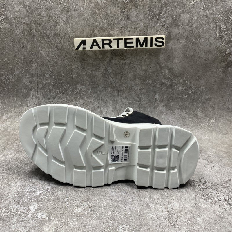 Alexander McQueen Tread Slick High Lace Up Boot Black White