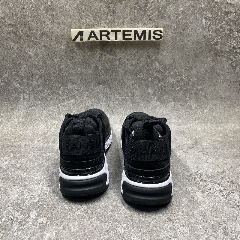 Chanel Low Top Trainer Velvet Black