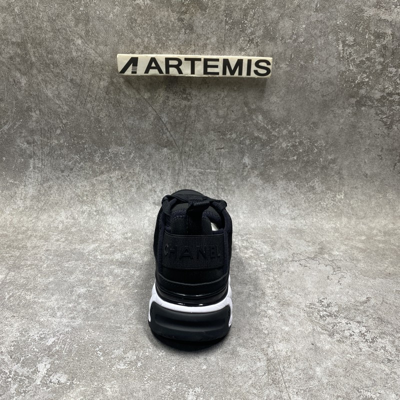 Chanel Low Top Trainer Velvet Black