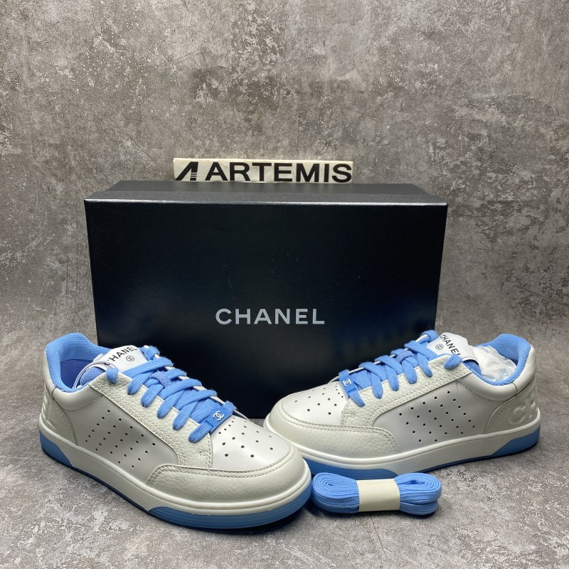 Chanel Runner Tennis White Light Blue