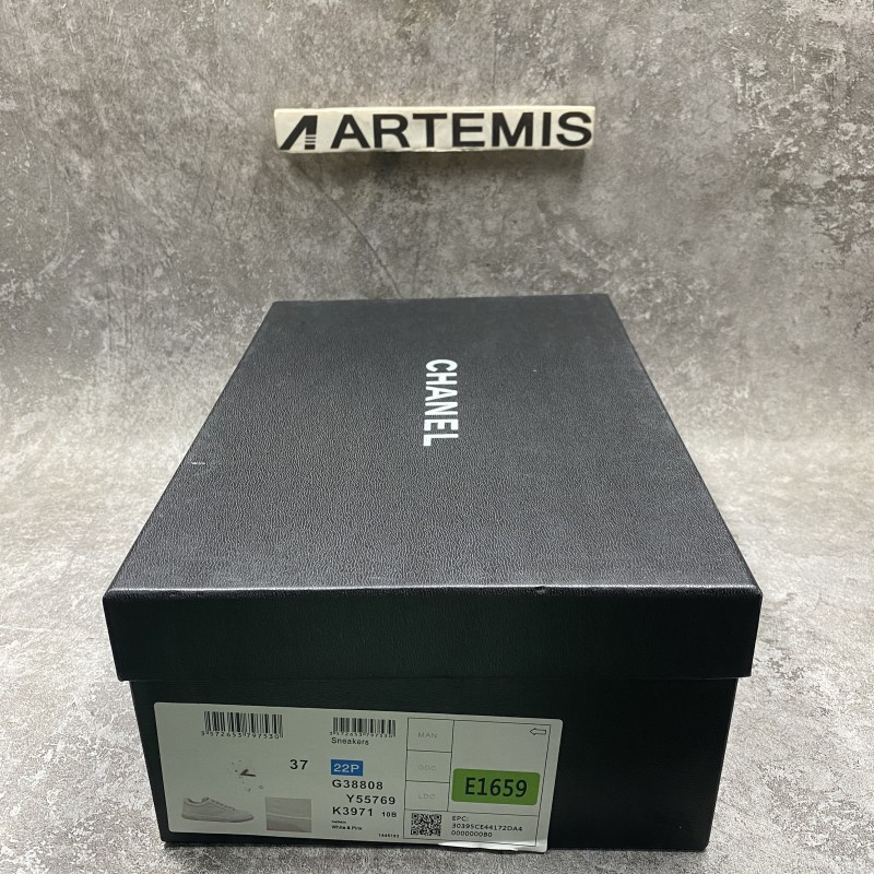 Chanel Runner Tennis White Pink