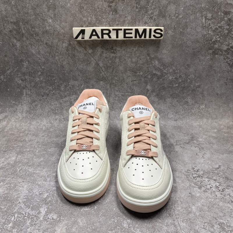 Chanel Runner Tennis White Pink