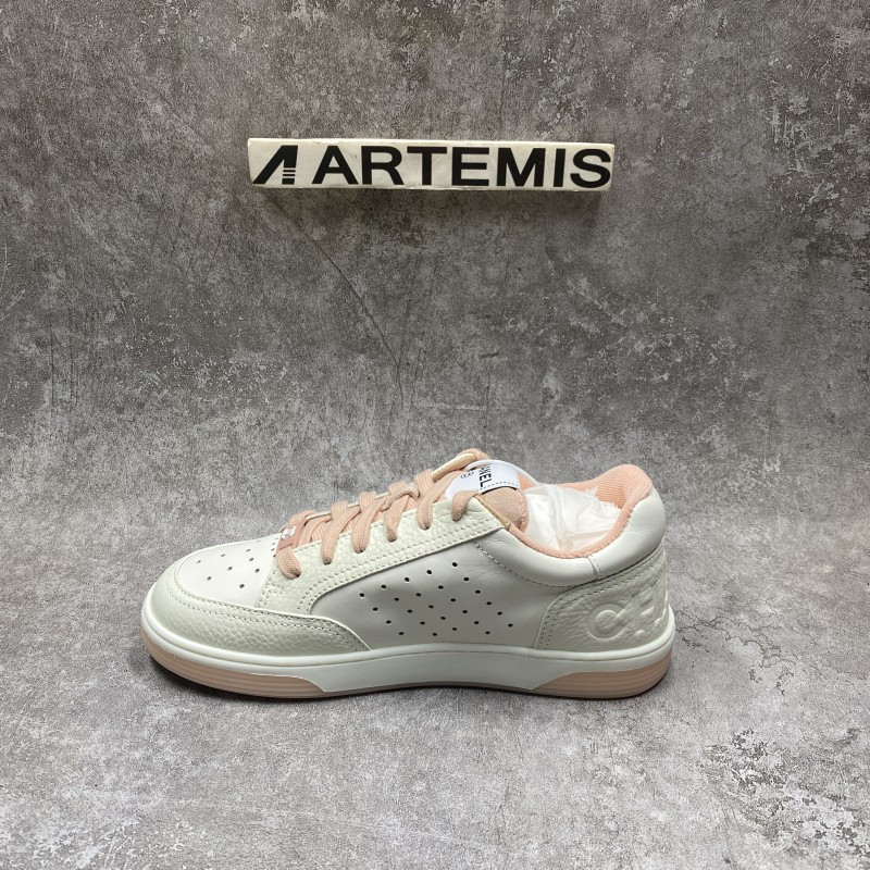 Chanel Runner Tennis White Pink