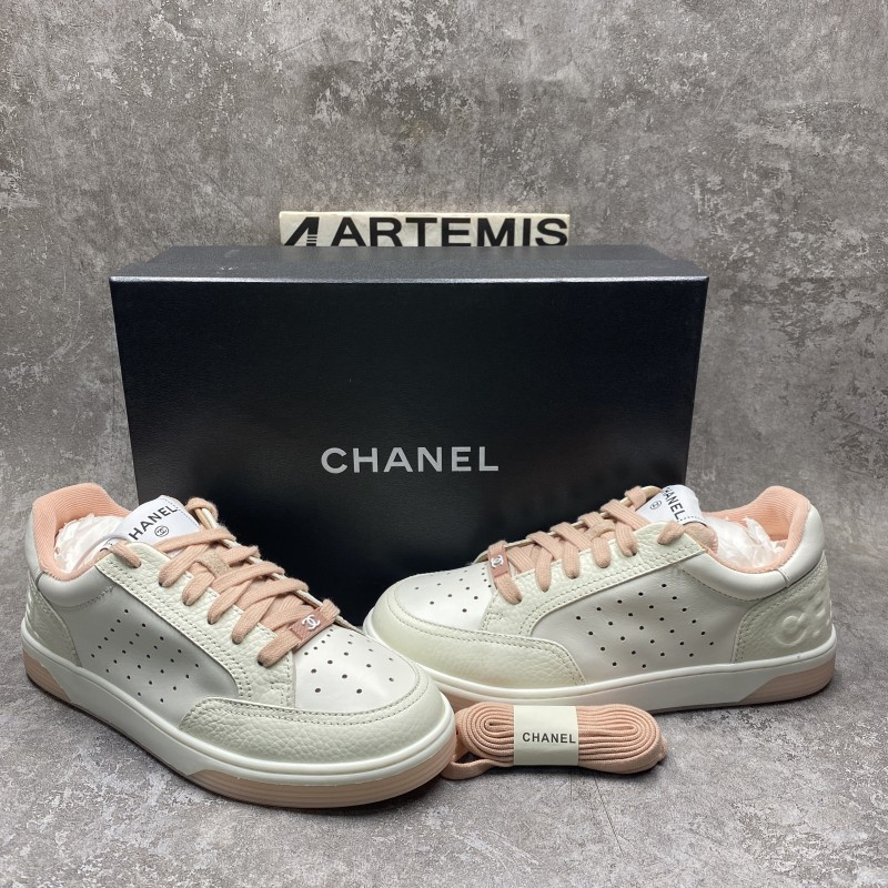 Chanel Runner Tennis White Pink