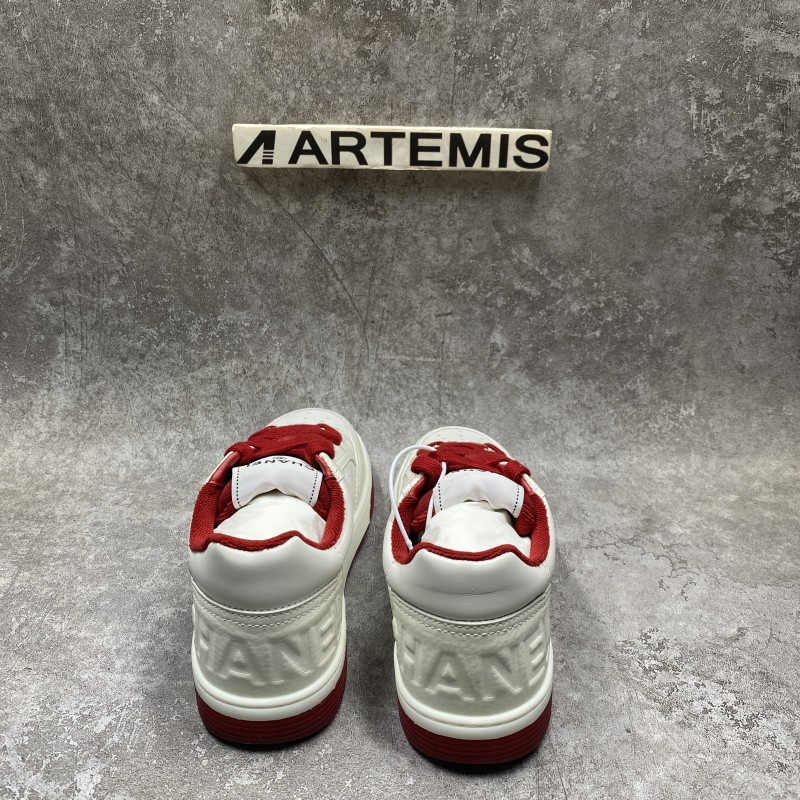Chanel 22P Trainer White Dark Red