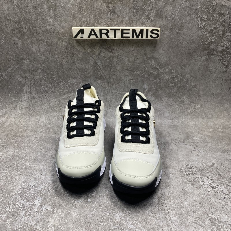 Chanel Velvet Calfskin & Mixed Fibers Sneaker Ivory