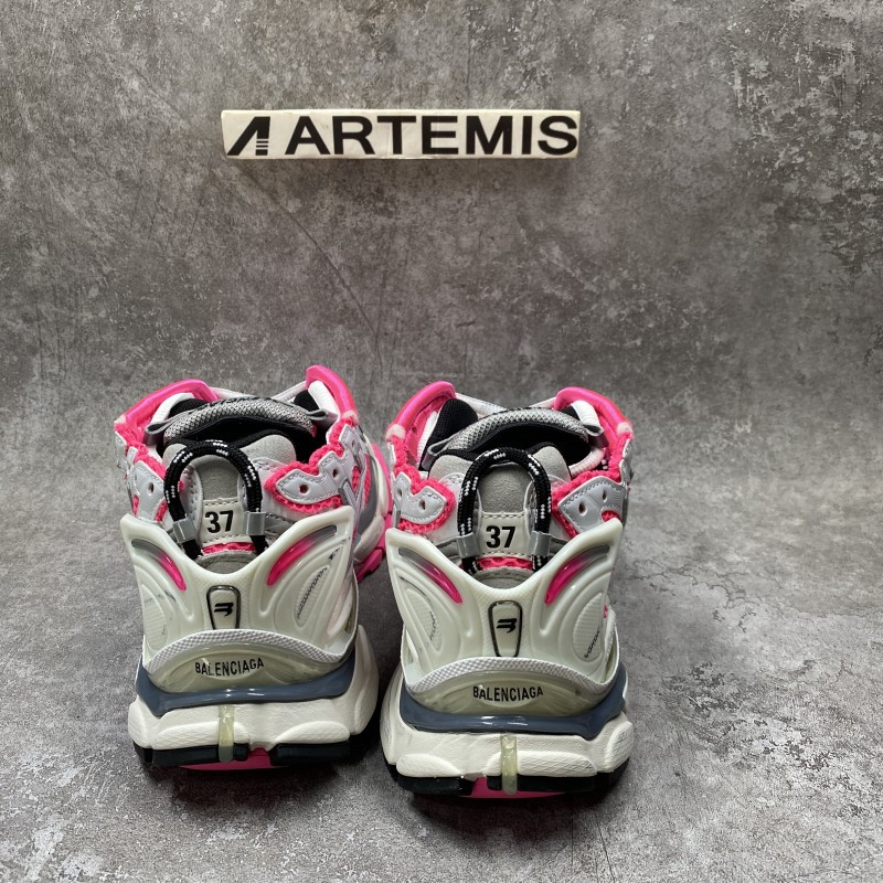 Balenciaga Wmns Runner Sneaker White Neon Pink