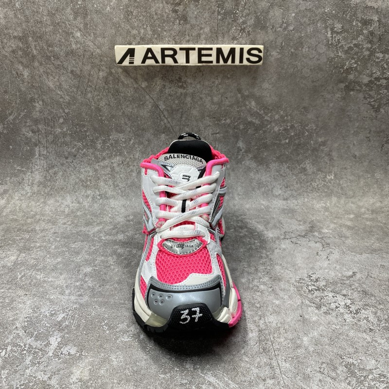 Balenciaga Wmns Runner Sneaker White Neon Pink