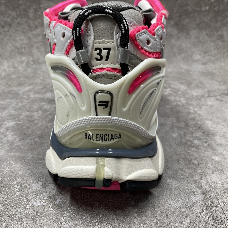 Balenciaga Wmns Runner Sneaker White Neon Pink