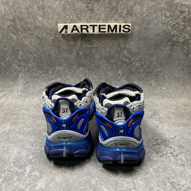 Balenciaga Graffiti Runner Sneaker In Blue