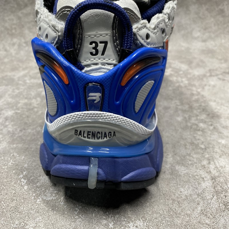 Balenciaga Graffiti Runner Sneaker In Blue