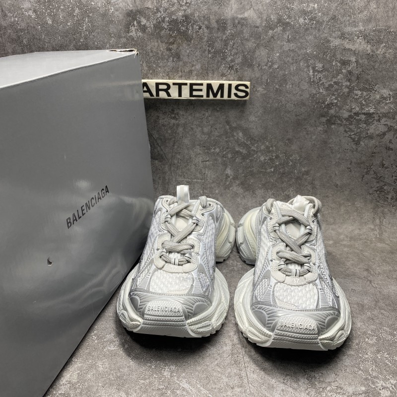 Balenciaga 3XL Mule Sneakers in Silver