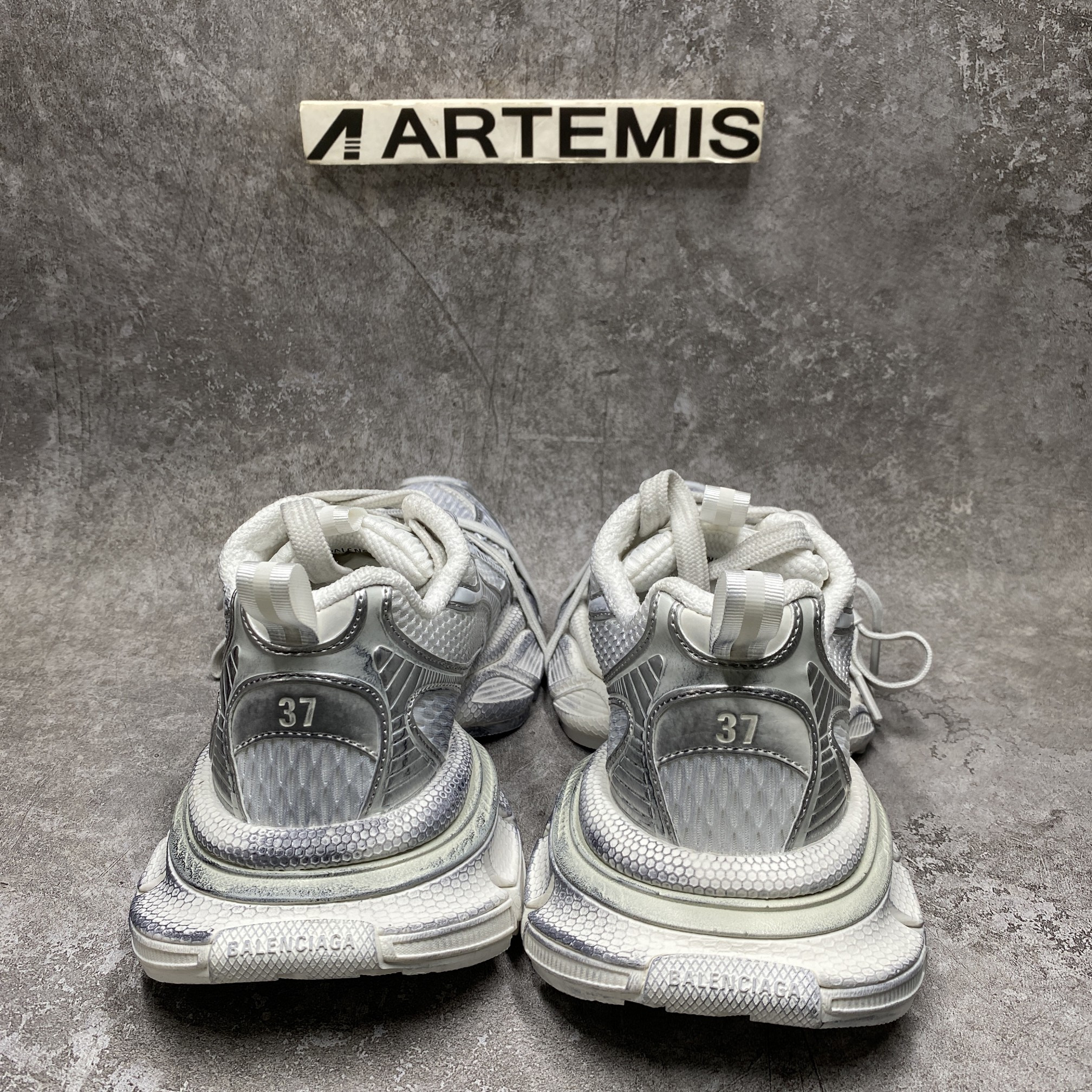 Balenciga 3XL Sneakers White Silver