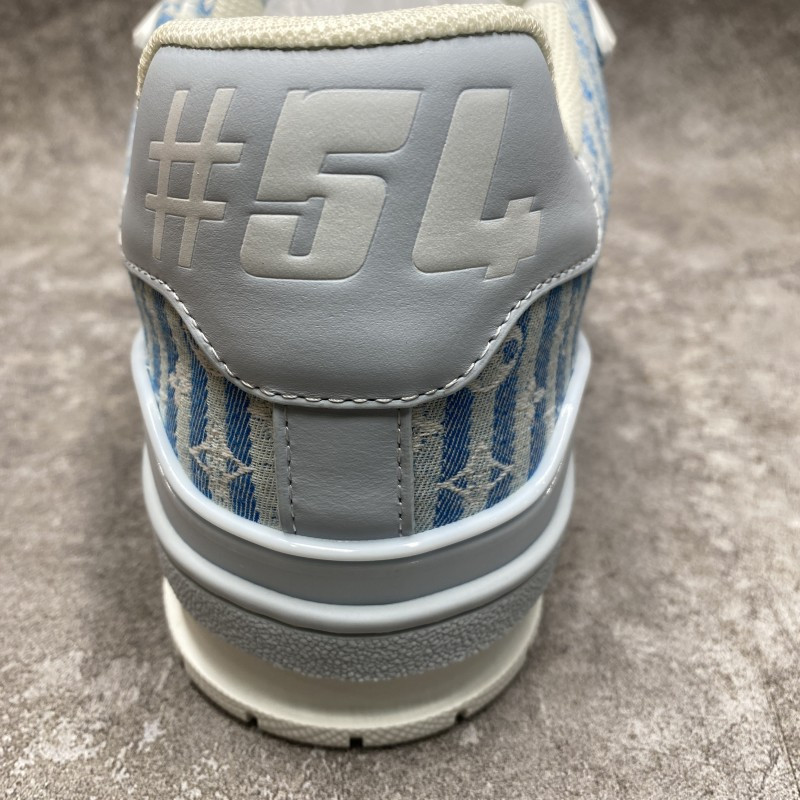 LV Trainer Blue Stripe Monogram