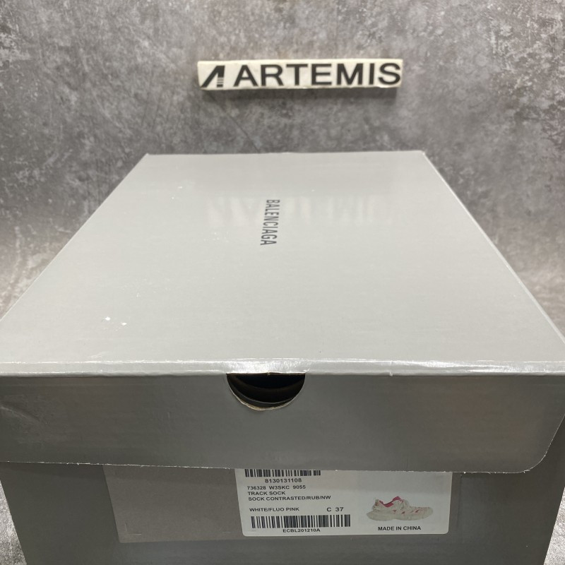 Balenciaga TRACK  SOCK White Pink