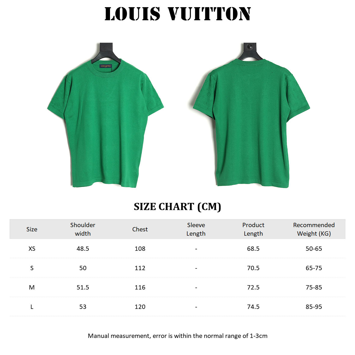 Louis Vuitton LV 25Fw knitting Short-sleeved