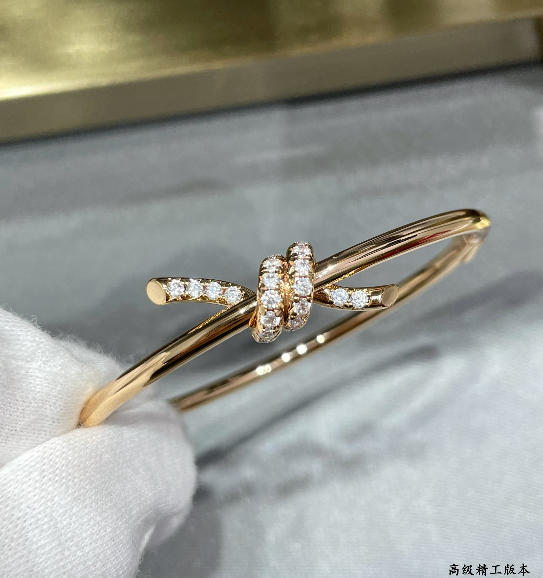 Tiffany & Co. Knot Diamond Half Circle Bracelet