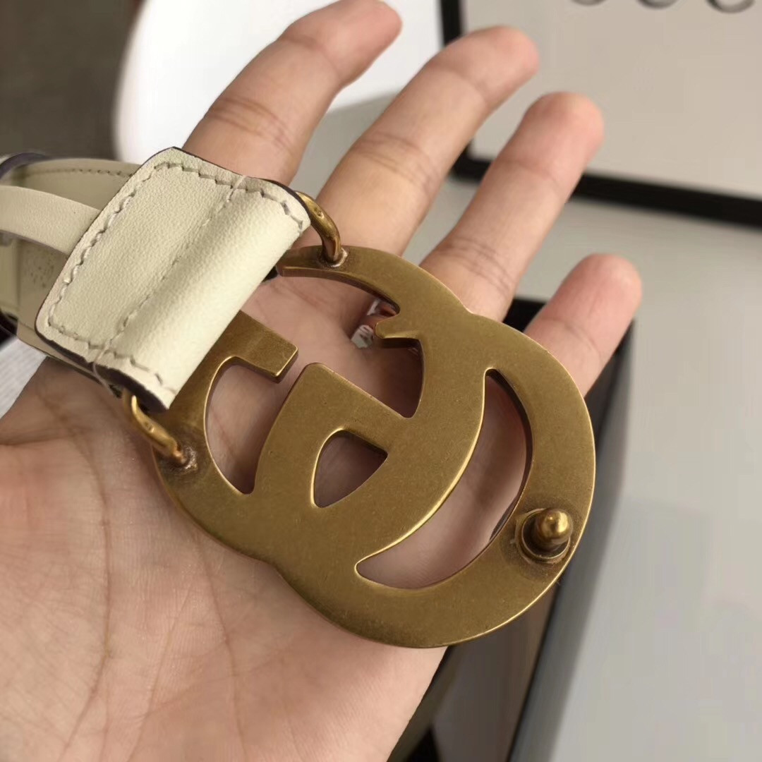 Gucci Reversible leather Belt with Double G Buckle