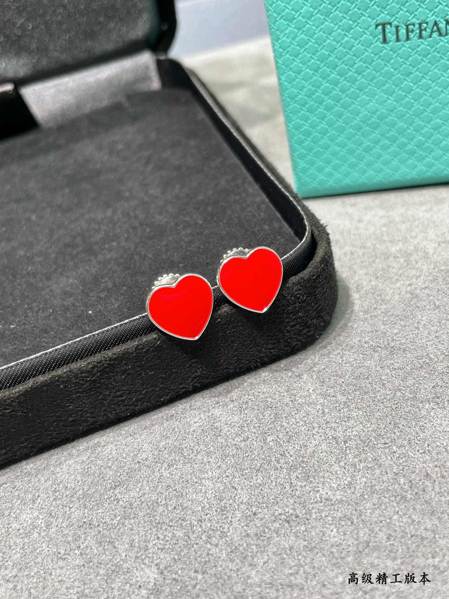 Tiffany & Co. Heart Stud Earrings Ag925
