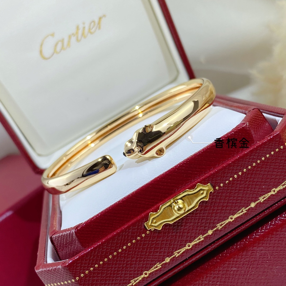 Cartier Slim Polished Leopard Bracelet 16-17