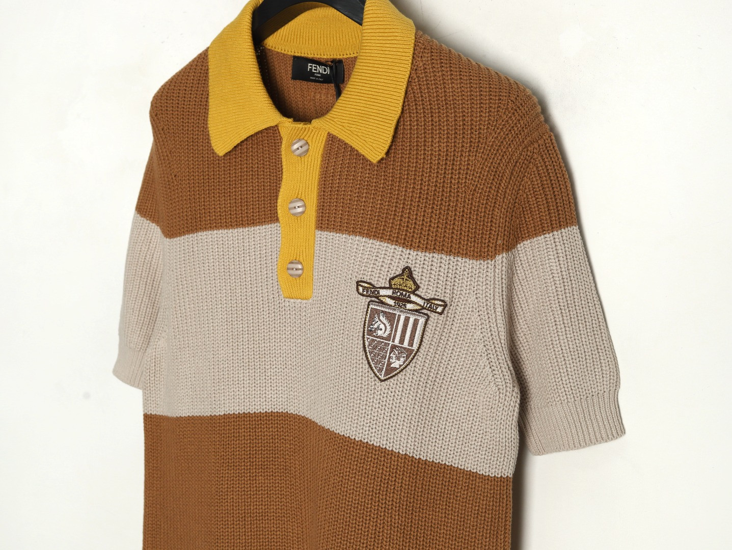 FENDI FD knitting Short-sleeved