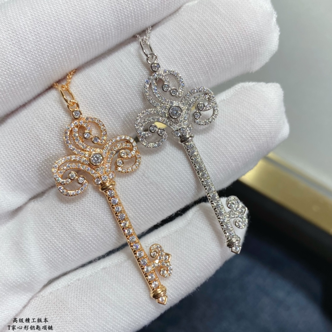 Tiffany & Co. Heart Key Necklace Ag925