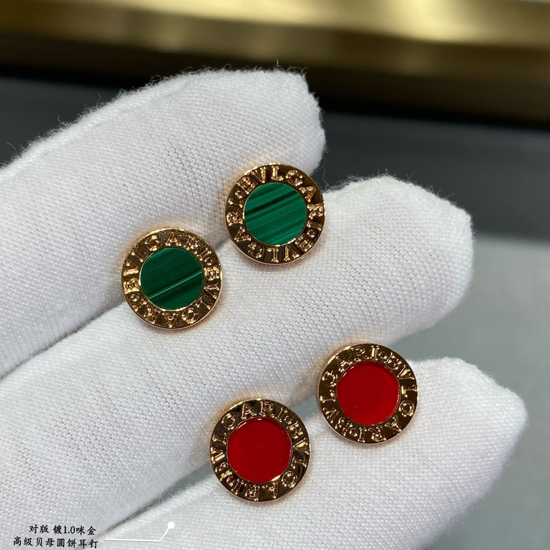 Bvlgari Round Cake Earrings