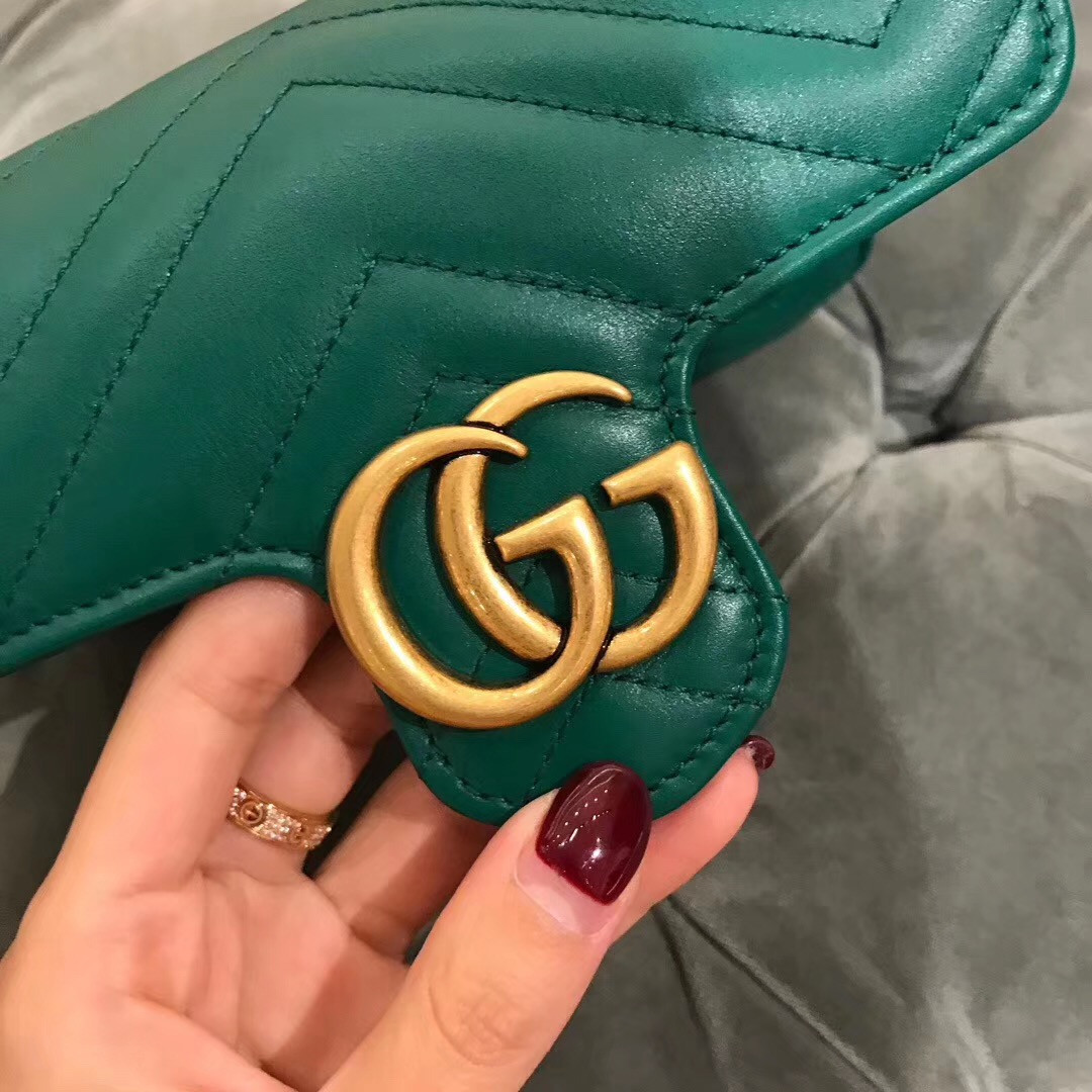GG Marmont matelasse leather super mini bag