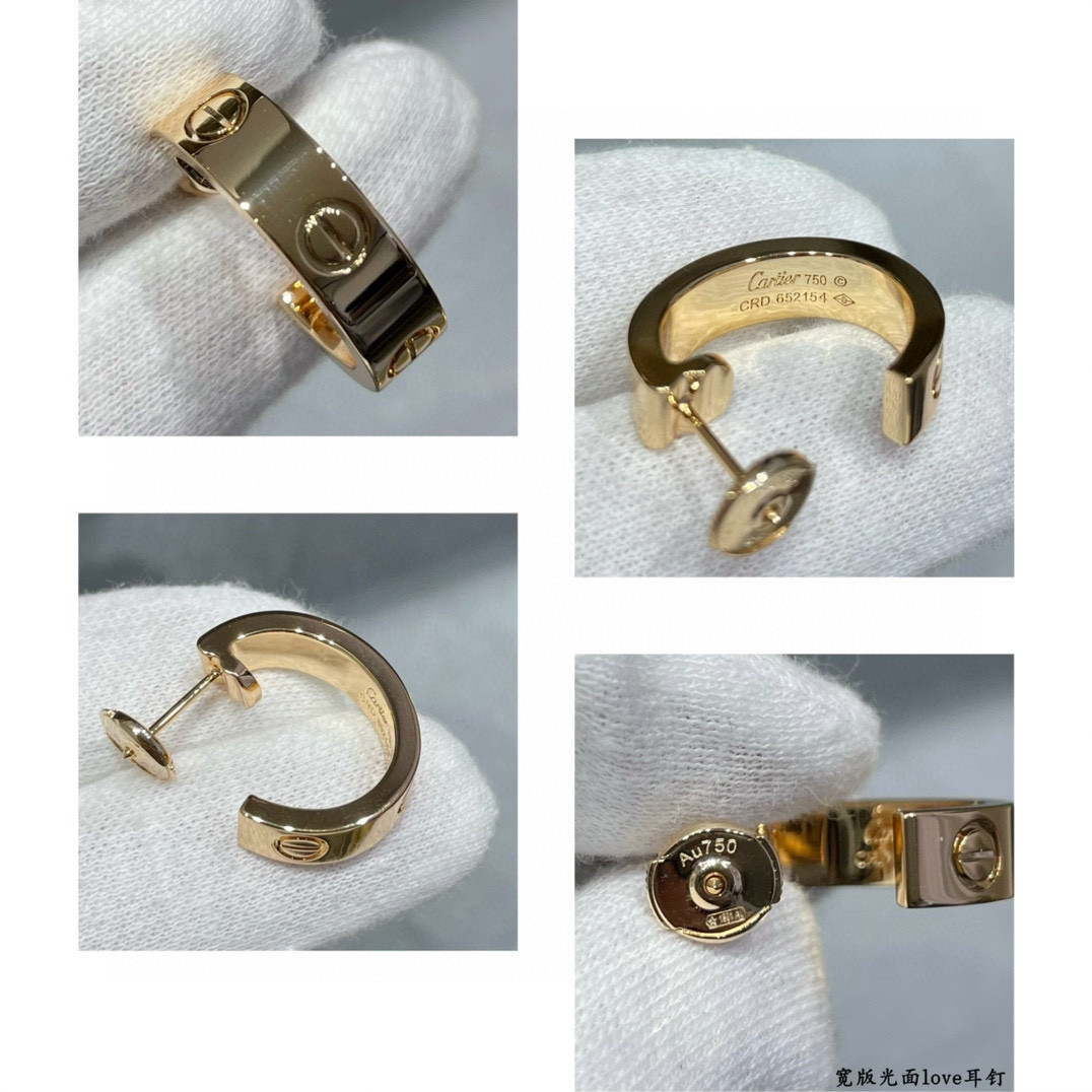 Cartier Wide glossy LOVE Earrings