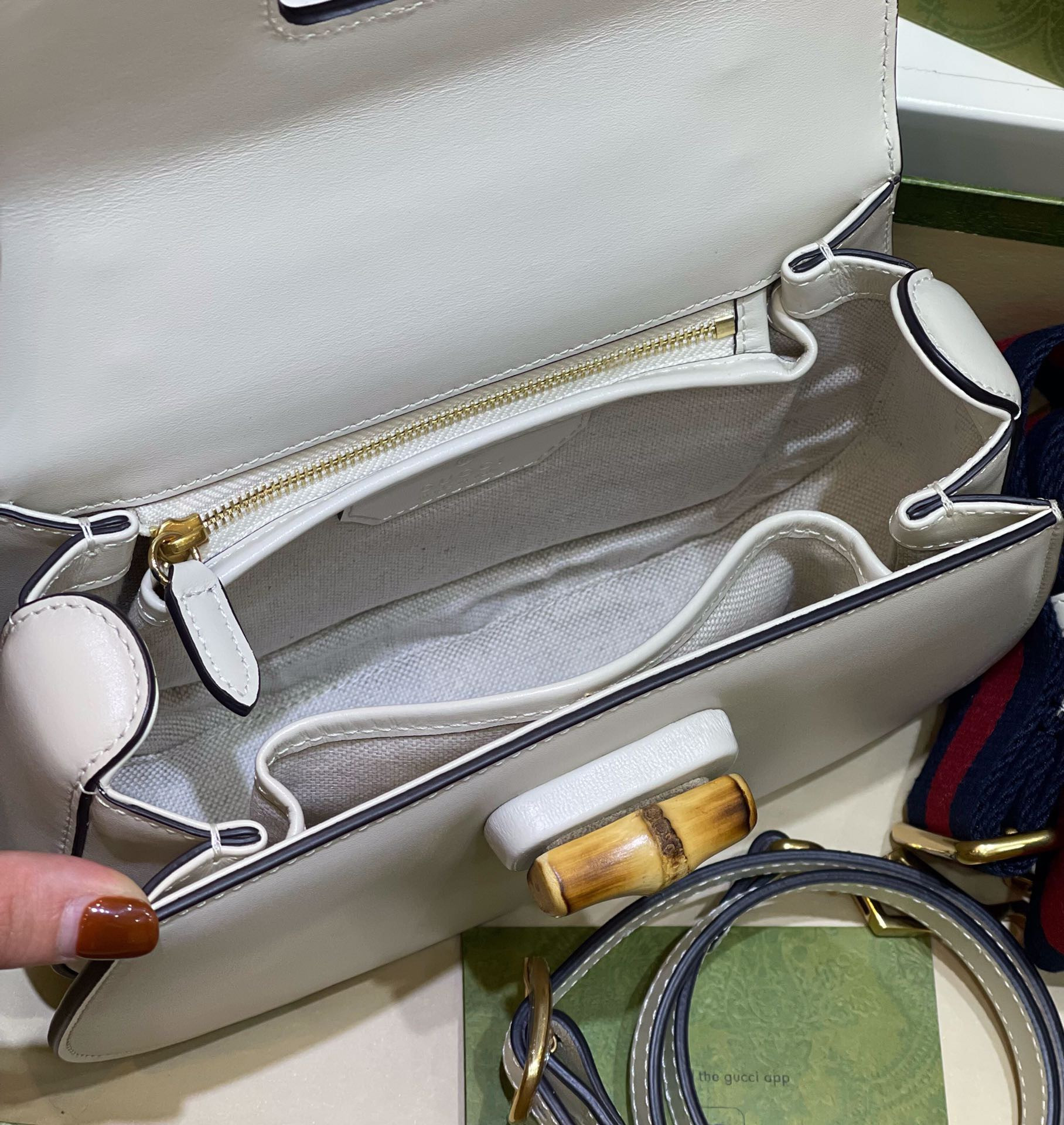 Gucci small bamboo tote