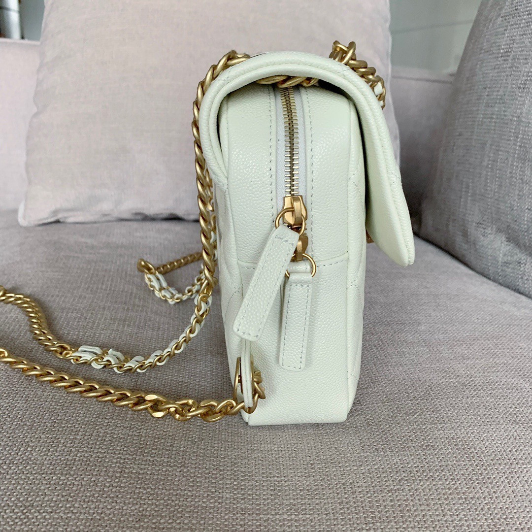 CHANEL ADO BACKPACK IN WHITE