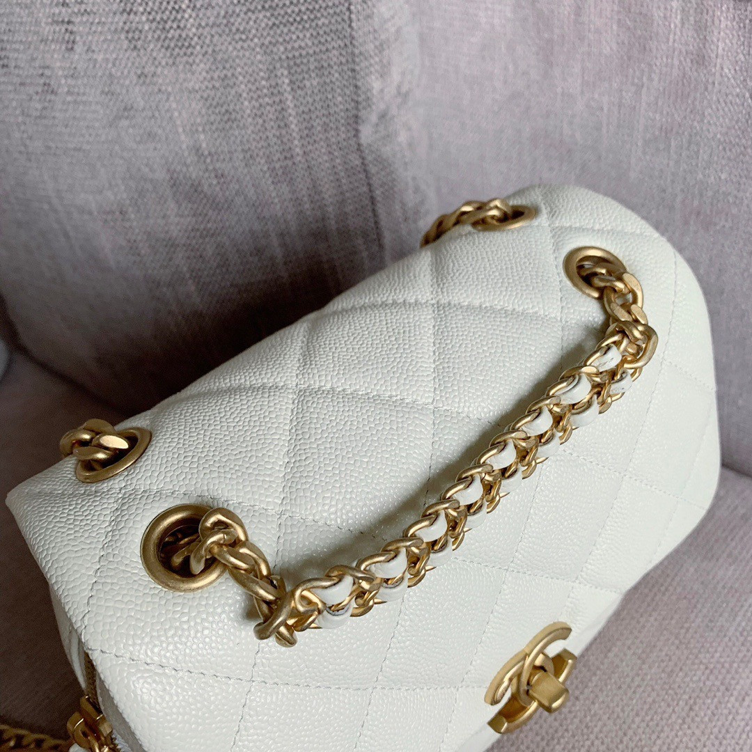 CHANEL ADO BACKPACK IN WHITE