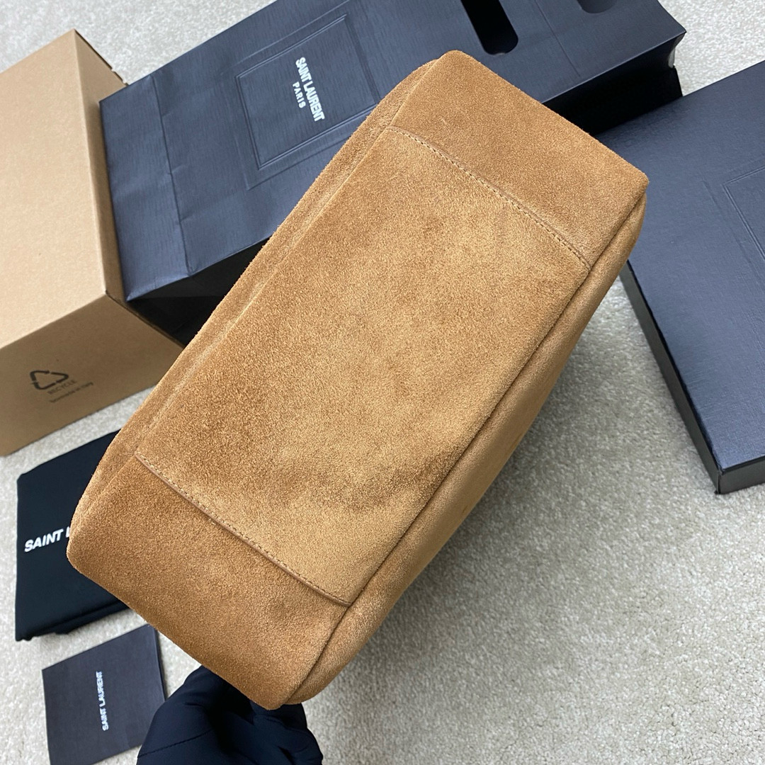 YSL LE 5 À 7 SUPPLE LARGE IN SUEDE 30 X 31 X 13 CM