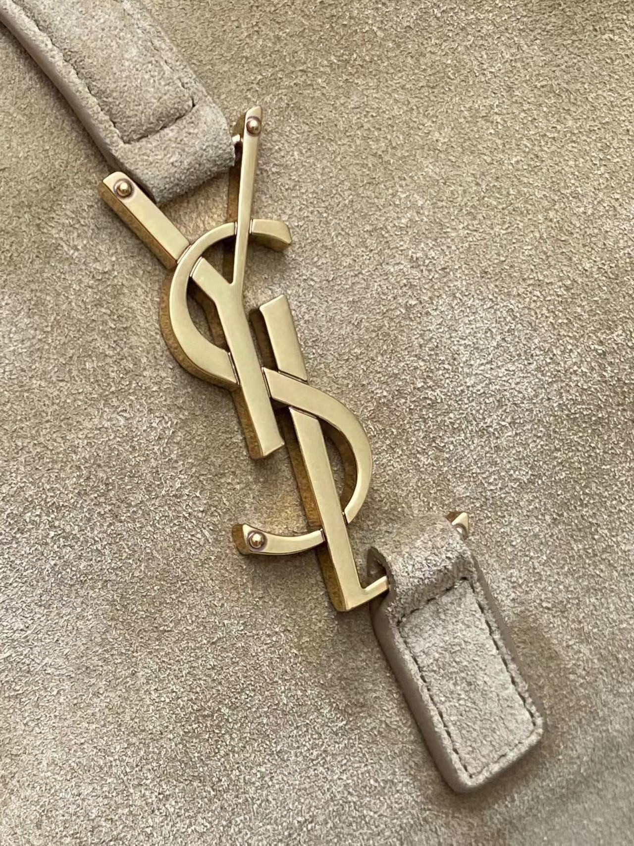 YSL LE 5 À 7 SUPPLE LARGE IN SUEDE 30 X 31 X 13 CM