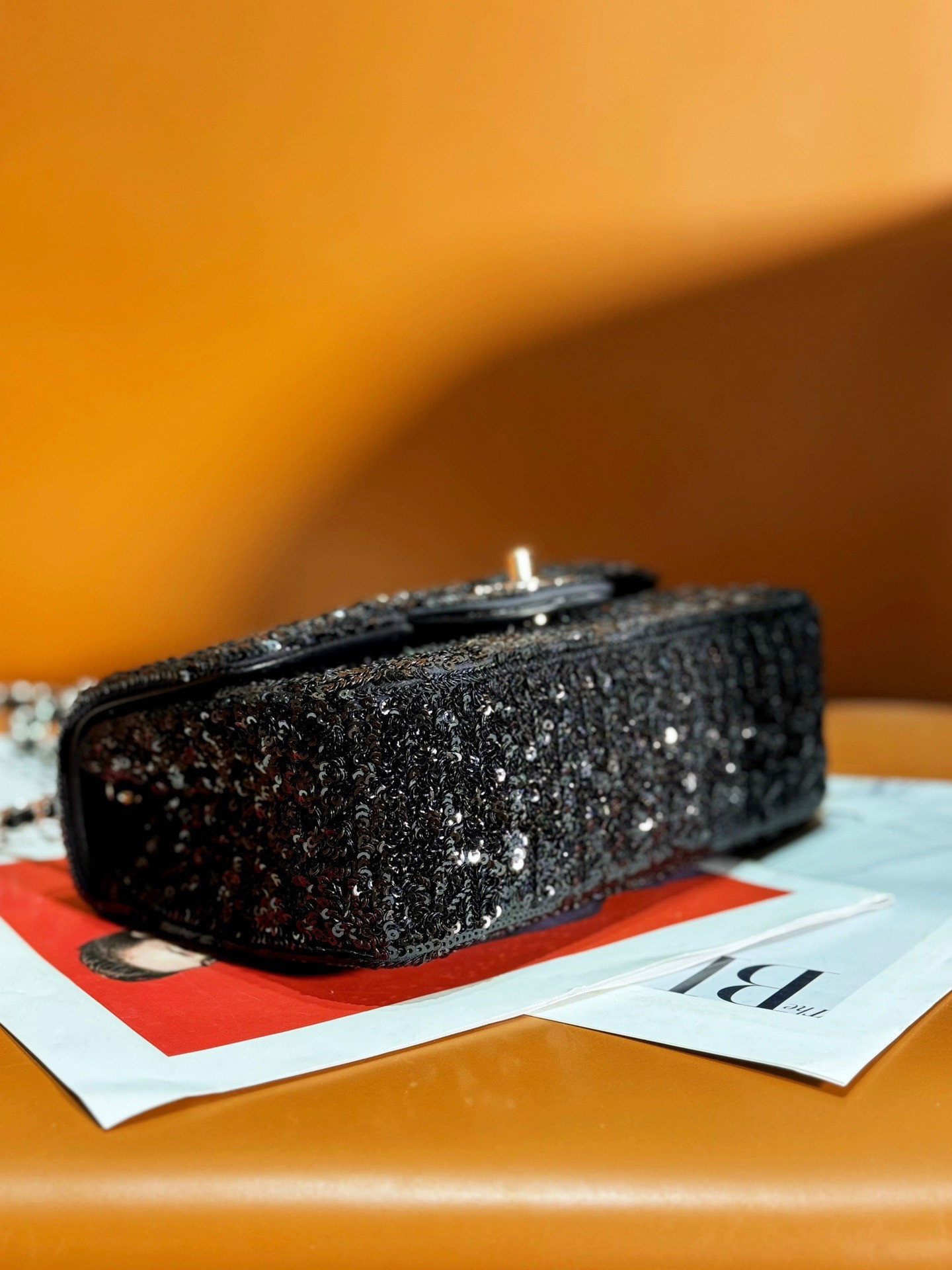 Chanel Sequin Flap Bag 20CM