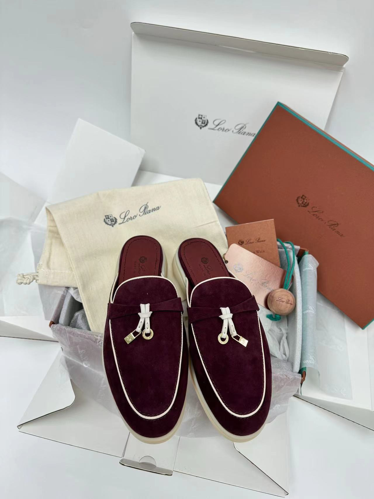 UA Loro Piana Babouche Charms Walk Moccasin Slipper Moccasin (Customized, No return No exchange)