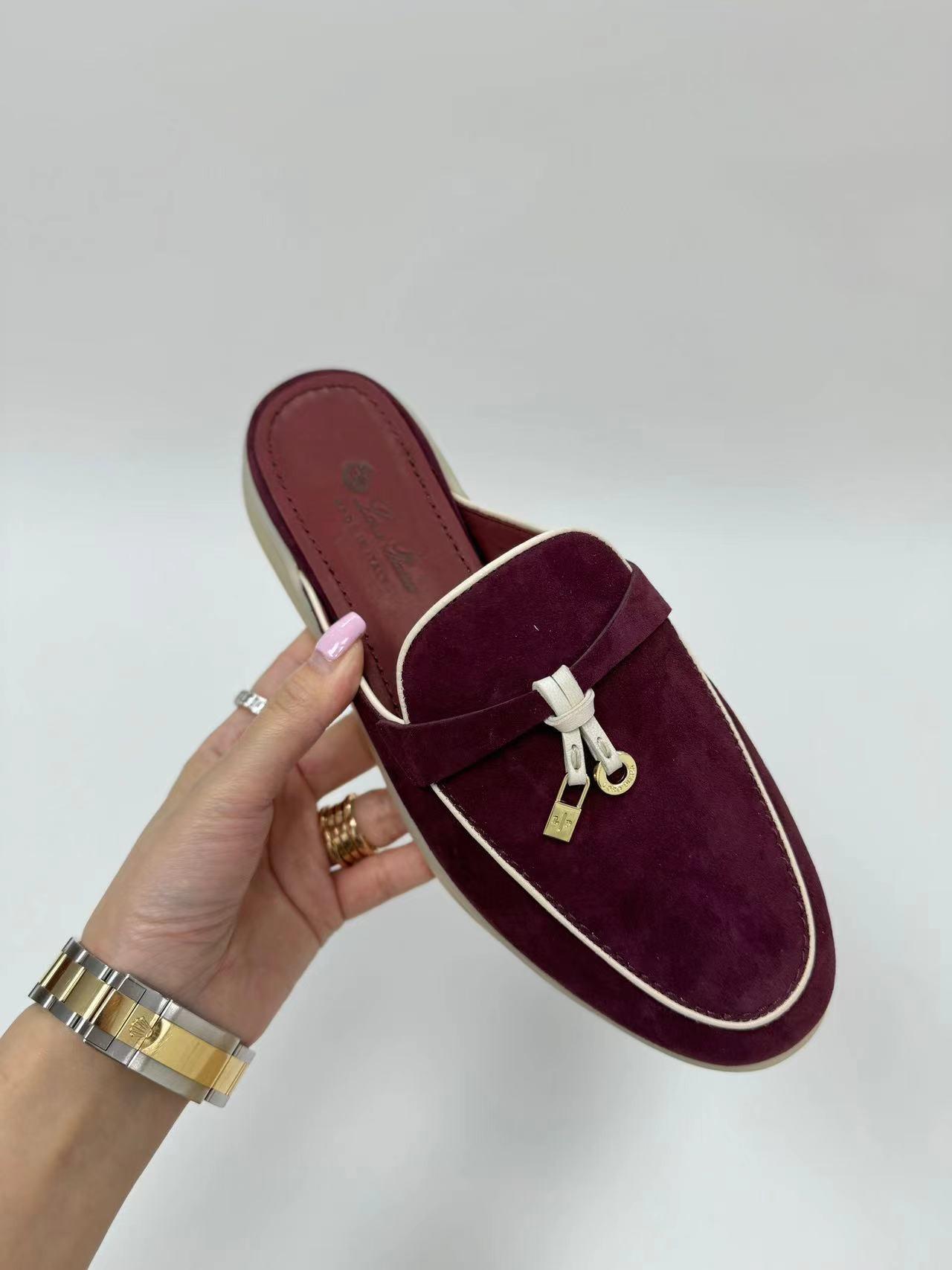 UA Loro Piana Babouche Charms Walk Moccasin Slipper Moccasin (Customized, No return No exchange)