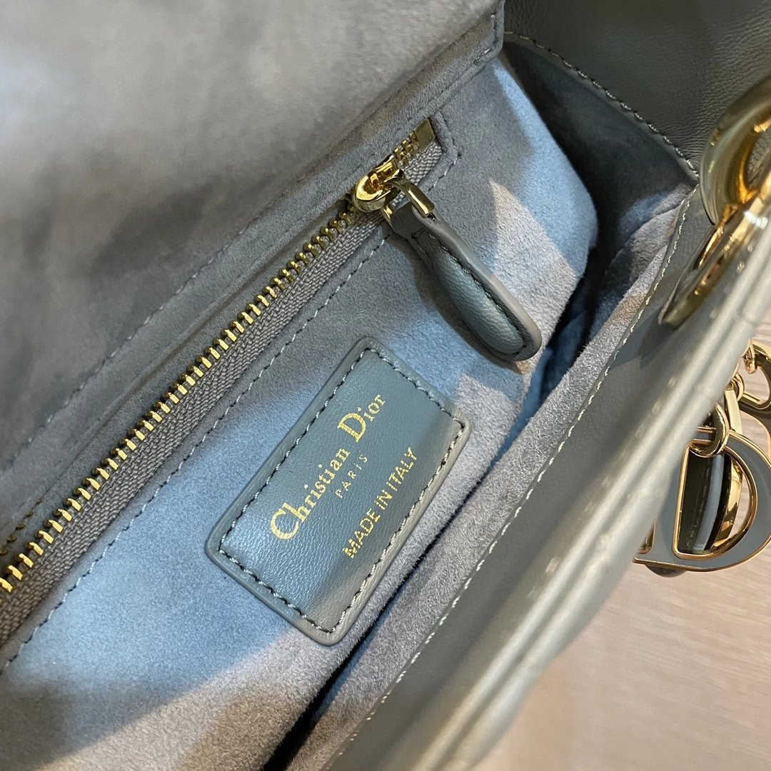 MINI LADY DIOR DIORAMOUR BAG 6.5 x 6 x 3 inches