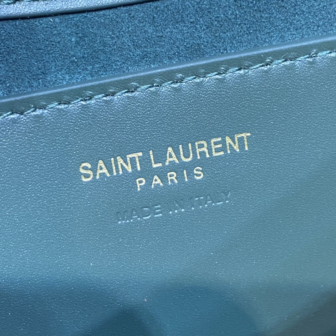 YSL MINI LE 5 À 7 IN SMOOTH LEATHER 7.5 X 4.5 X 1.8 INCHES