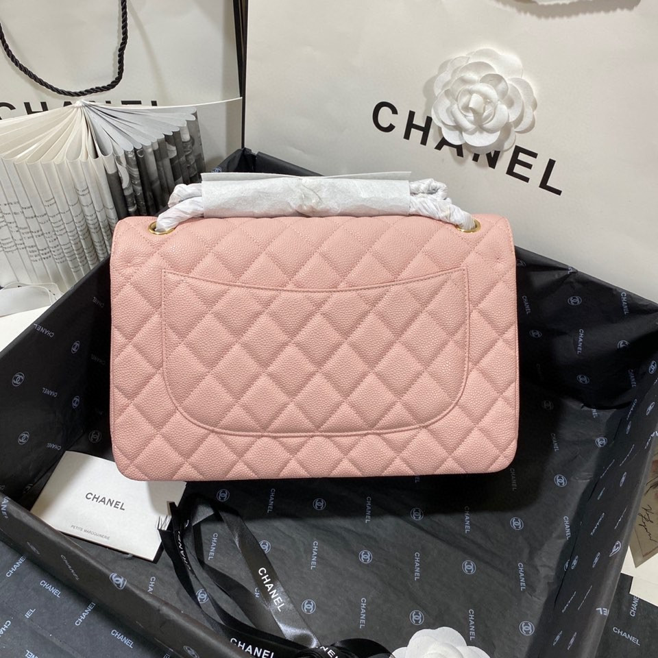 Chanel Classic Flap Jumbo 30cm CF Pink Gold 7.6 × 11.7 × 3.9 in
