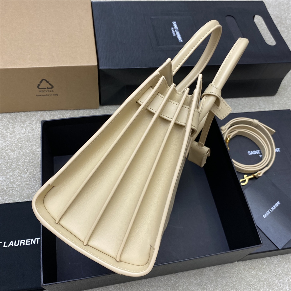 YSL SAC DE JOUR BABY IN CANVAS HANDBAG