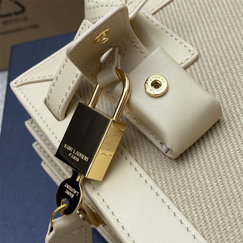 YSL SAC DE JOUR BABY IN CANVAS HANDBAG