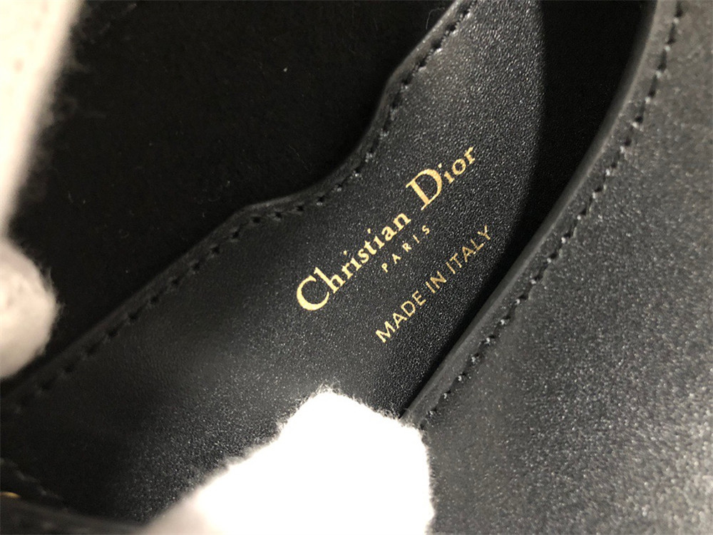 MEDIUM DIOR BOBBY BAG Black Box Calfskin