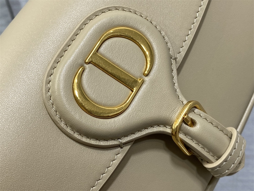 DIOR BOBBY EAST-WEST BAG Sand-Colored Box Calfskin
